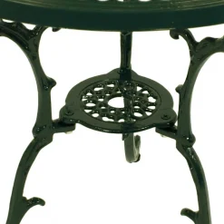 Wohnen Vintage Möbel|Metall-Gartenmöbel*70 cm runder Gartentisch in Grün aus Metall - Jenson