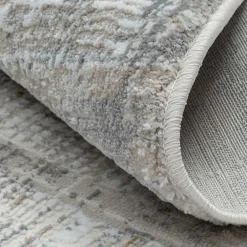 Wohnen Teppiche*120 cm Runder Teppich in Hellgrau & Creme - Cranoz