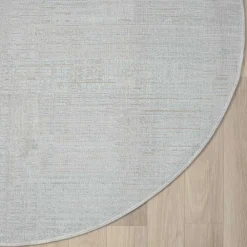 Wohnen Teppiche*120 cm Runder Teppich in Hellgrau & Creme - Cranoz