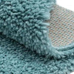 Wohnen 150 cm Runder Teppich in Hellblau - Chiyom