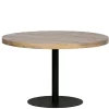 Wohnen 120 cm runder Tisch aus Mango Holz White Wash - Trois