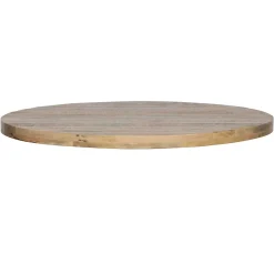 Wohnen 120 cm runder Tisch aus Mango Holz White Wash - Trois