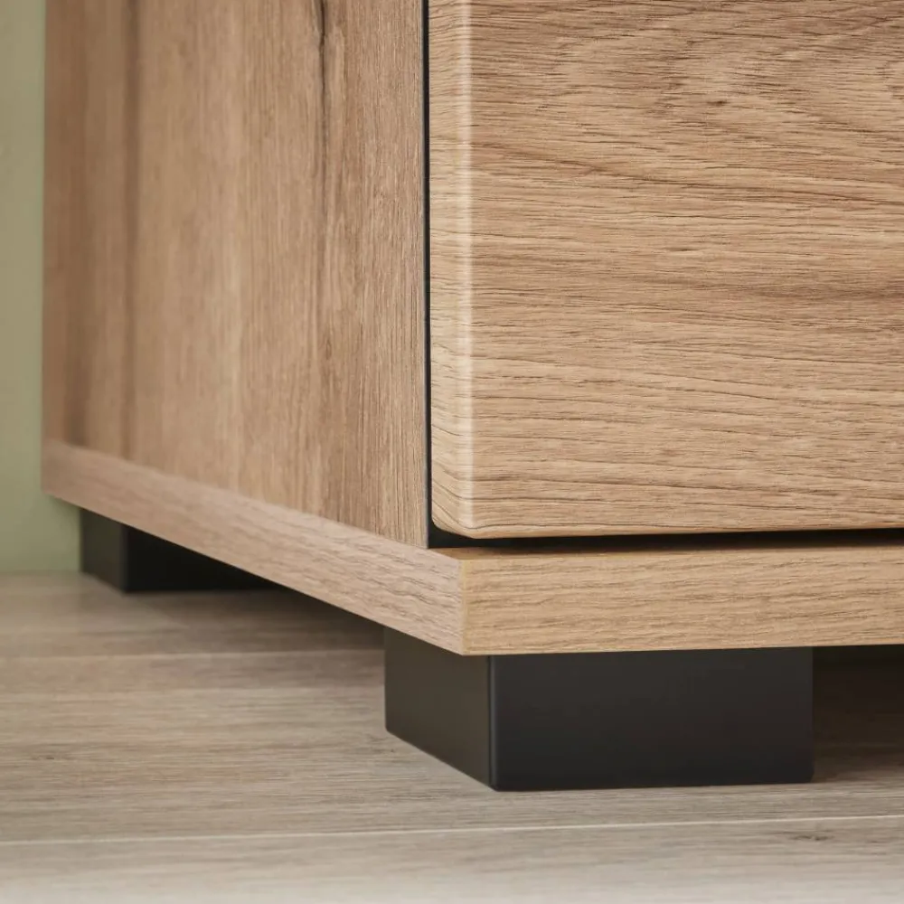 Wohnen 200 cm Sideboard mit Glaseinsätzen - Brocus