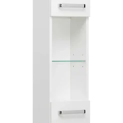 Wohnen Badschränke*20 cm tiefer Bad-Hochschrank in Weiß - Ardin