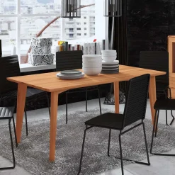 Wohnen 80 cm tiefer Kernbuche Esstisch geölt - Junola