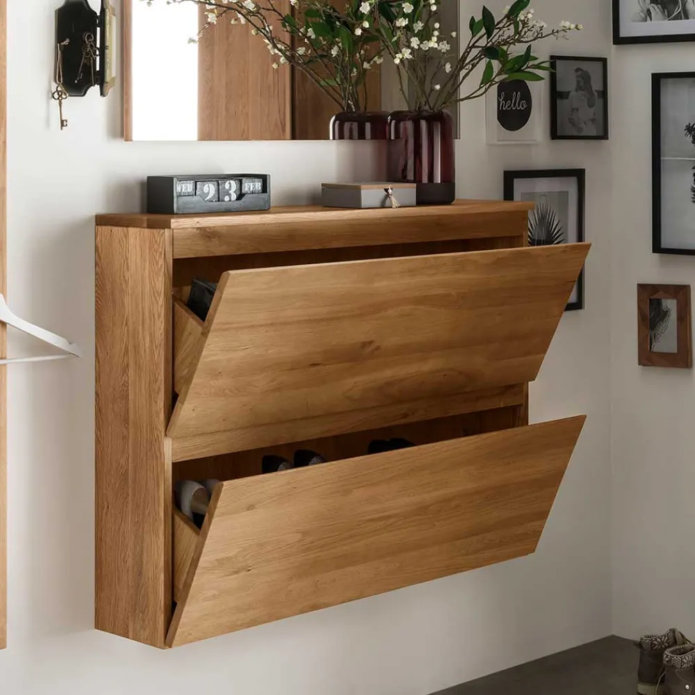 Wohnen Schränke*24 cm tiefer Wand Schuhschrank mit zwei Klappen - Sotunes