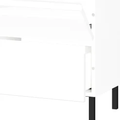 Wohnen Waschtisch|Waschbeckenunterschränke*80 cm Waschbeckenschrank in Weiß Hochglanz - Loeesa