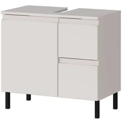 Wohnen 60 cm Waschbeckenschrank in Hellgrau - Dadra