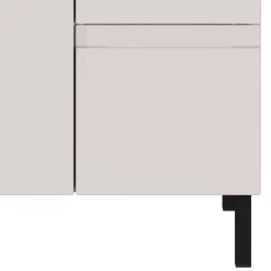 Wohnen 60 cm Waschbeckenschrank in Hellgrau - Dadra