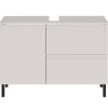 Wohnen Waschtisch|Waschbeckenunterschränke*80 cm Waschbeckenschrank in Hellgrau - Dadra