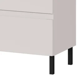 Wohnen Waschtisch|Waschbeckenunterschränke*80 cm Waschbeckenschrank in Hellgrau - Dadra