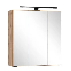 Wohnen Badezimmer Komplett*60 cm Waschplatz & Unterschrank Set - Crystoga (dreiteilig)