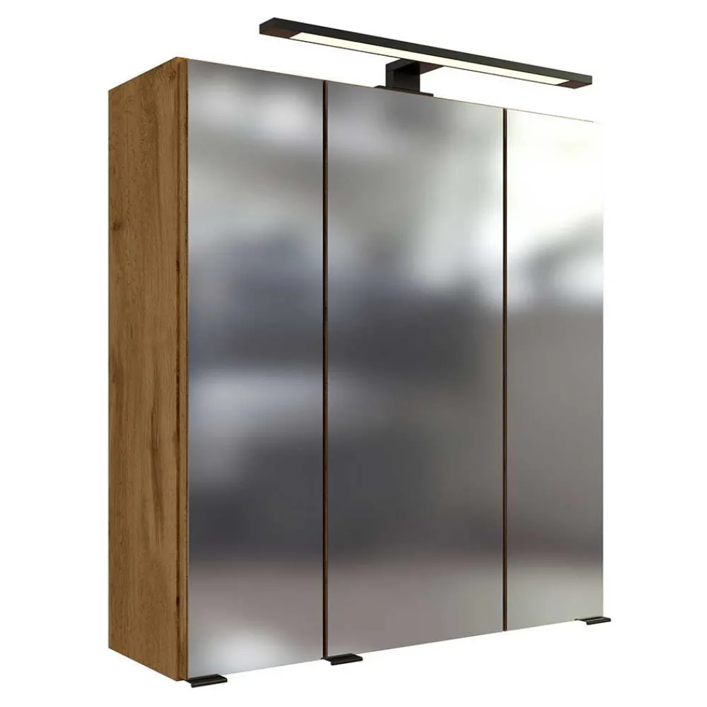 Wohnen Badezimmer Komplett*60 cm Waschplatz & Unterschrank - Arazony (dreiteilig)