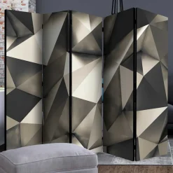 Wohnen 5 Elemente Paravent in Grau & Silber - Menu