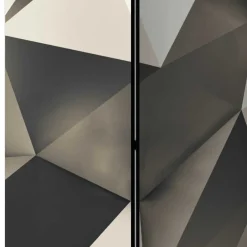 Wohnen 5 Elemente Paravent in Grau & Silber - Menu