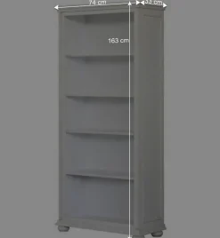 Wohnen Wohnzimmer-Regale|Esszimmerregale*5 Fächer Regal in Antikweiß - Vicina