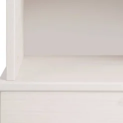 Wohnen 5 Fächer Regal in Weiß und Kiefer Honig - Zentra