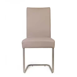 Wohnen Küchenstühle|Esszimmerstühle*2 Freischwinger Stühle in Beige - Nandora (2er Set)