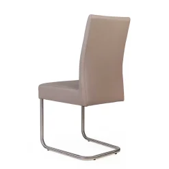 Wohnen Küchenstühle|Esszimmerstühle*2 Freischwinger Stühle in Beige - Nandora (2er Set)