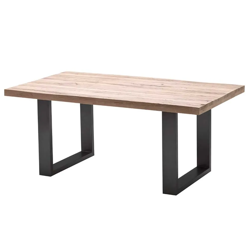 Wohnen 5 Größen Esstisch mit Massivholzplatte - Astalgo