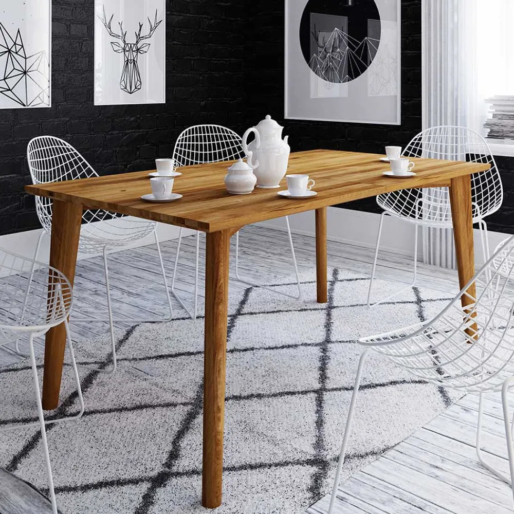 Wohnen Naturholzmöbel|Tische*12 Größen Wildeiche Esstisch geölt - Eavy