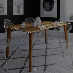 Wohnen Naturholzmöbel|Tische*12 Größen Wildeiche Esstisch geölt - Eavy