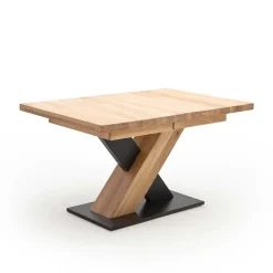 Wohnen Schwarze Möbel|Naturholzmöbel*2 Größen X Säulentisch mit Auszugsfunktion - Cisterna