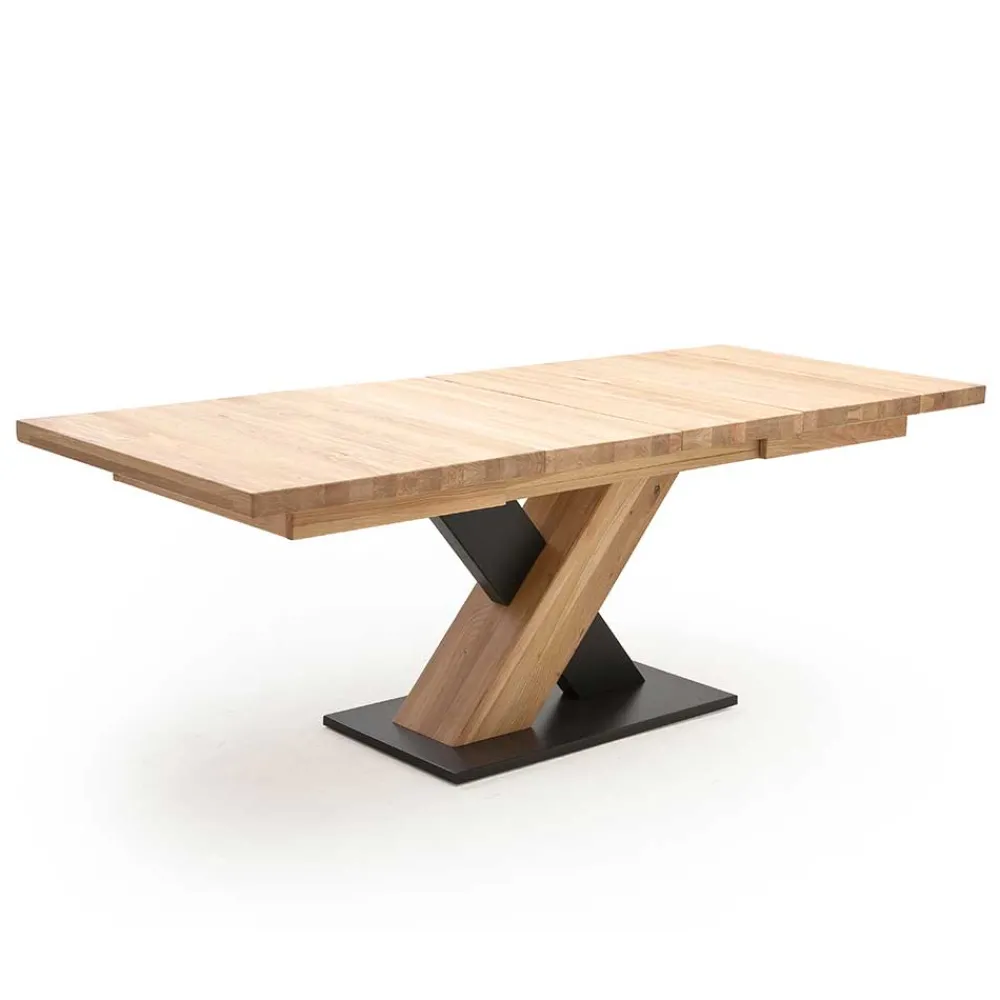 Wohnen Schwarze Möbel|Naturholzmöbel*2 Größen X Säulentisch mit Auszugsfunktion - Cisterna