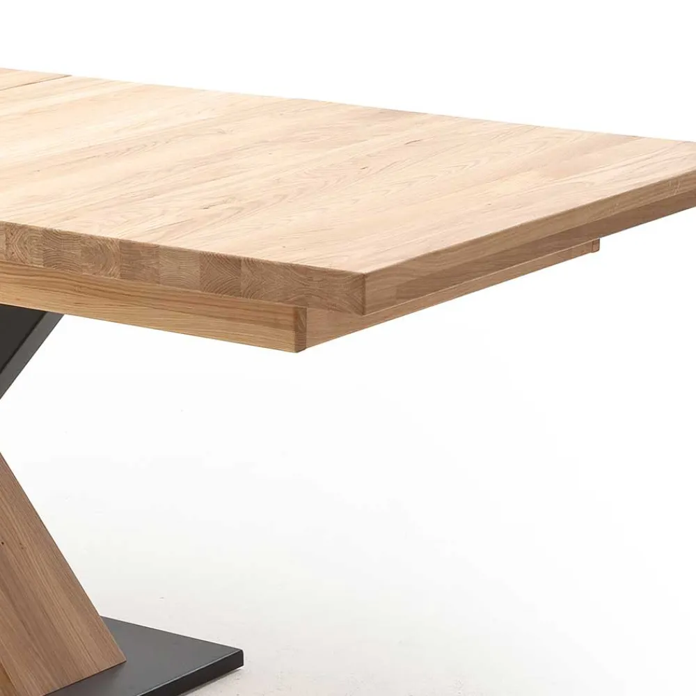 Wohnen Schwarze Möbel|Naturholzmöbel*2 Größen X Säulentisch mit Auszugsfunktion - Cisterna