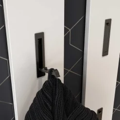 Wohnen Bürogarderoben*3 Haken Garderobenpaneel in Hellgrau - That