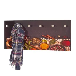 Wohnen 6 Haken Glasgarderobe mit Foto Druck - Aramova
