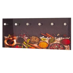 Wohnen 6 Haken Glasgarderobe mit Foto Druck - Aramova