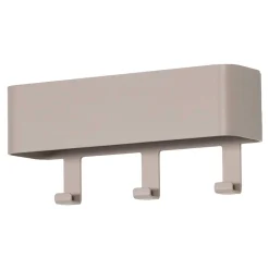 Wohnen 3 Haken Wandgarderobe in Taupe - Rouge