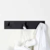Wohnen Bürogarderoben*3 Haken Wand-Garderobenleiste in Schwarz - Apulca