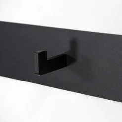 Wohnen Bürogarderoben*3 Haken Wand-Garderobenleiste in Schwarz - Apulca