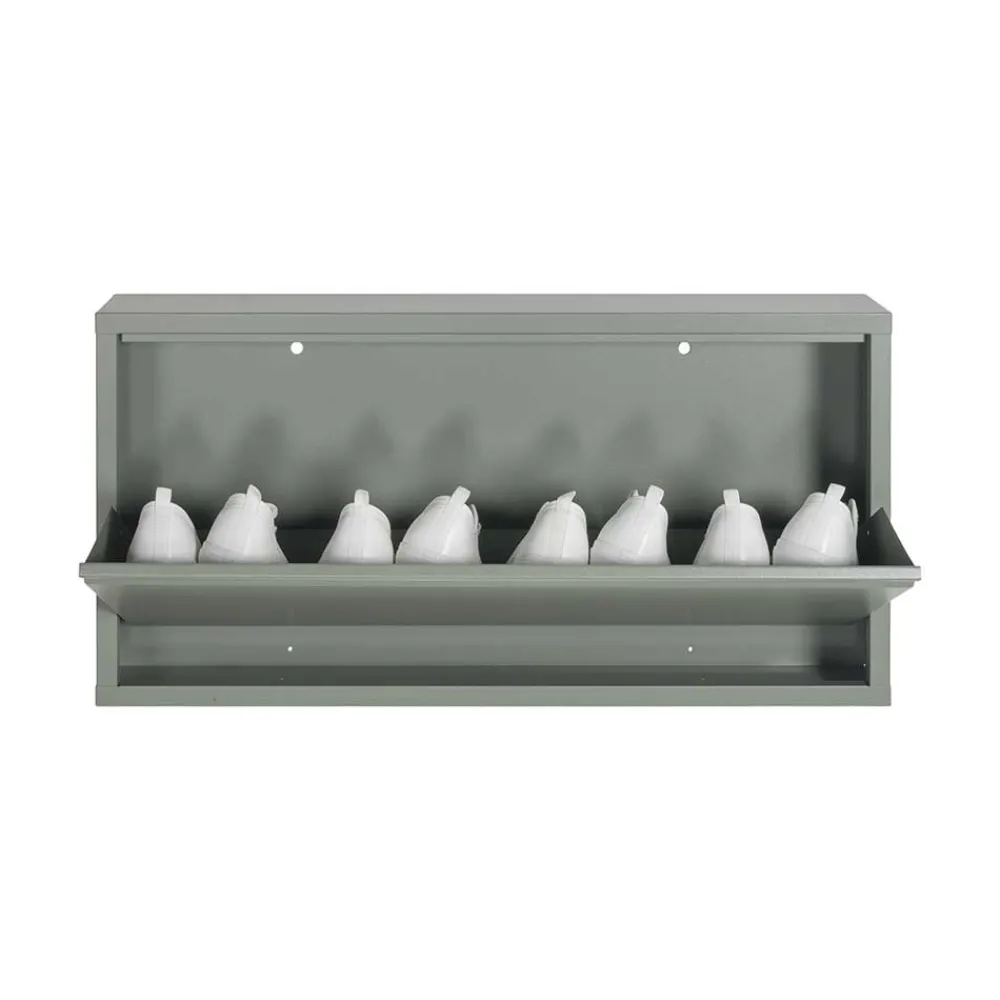 Wohnen 1 Klappen Schuhschrank in Graugrün - Brisco