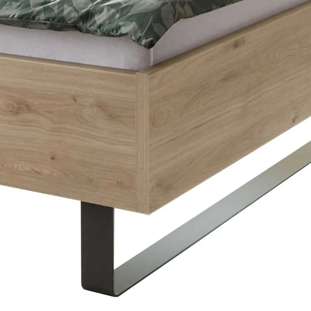 Wohnen Graue Möbel|Betten*4 Längen Doppelbett mit Beleuchtung LED - Licruva II