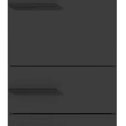 Wohnen 1,90 m Bad Hochschrank in Dunkelgrau - Lucrino