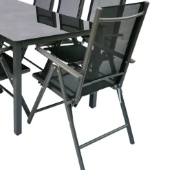 Wohnen Balkonmöbel|Terrassenmöbel*8 Personen Garten-Sitzgruppe Set - Micaelo (neunteilig)