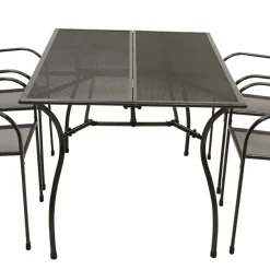 Wohnen Metall-Gartenmöbel|Balkonmöbel*6 Personen Gartentischgruppe Set - Tyago (siebenteilig)