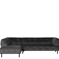Wohnen Sofas|Sofa*4 Personen Polsterecke in Graubraun Samtbezug - Marian