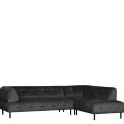 Wohnen Sofas|Sofa*4 Personen Polsterecke in Graubraun Samtbezug - Marian