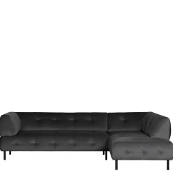 Wohnen Sofas|Sofa*4 Personen Polsterecke in Graubraun Samtbezug - Marian
