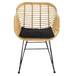 Wohnen 2 Personen Sitzgarnitur aus Kunstrattan - Vasteca (dreiteilig)