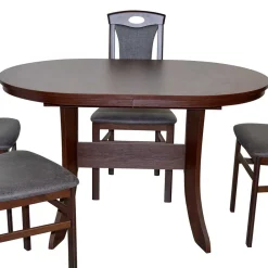 Wohnen Braune Möbel|Küchen-Essgruppen*4 Personen Tischgruppe klassisch - Telia (fünfteilig)