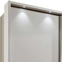 Wohnen 3 Schiebetüren Schlafzimmer Schrank in Beige - Zesgina