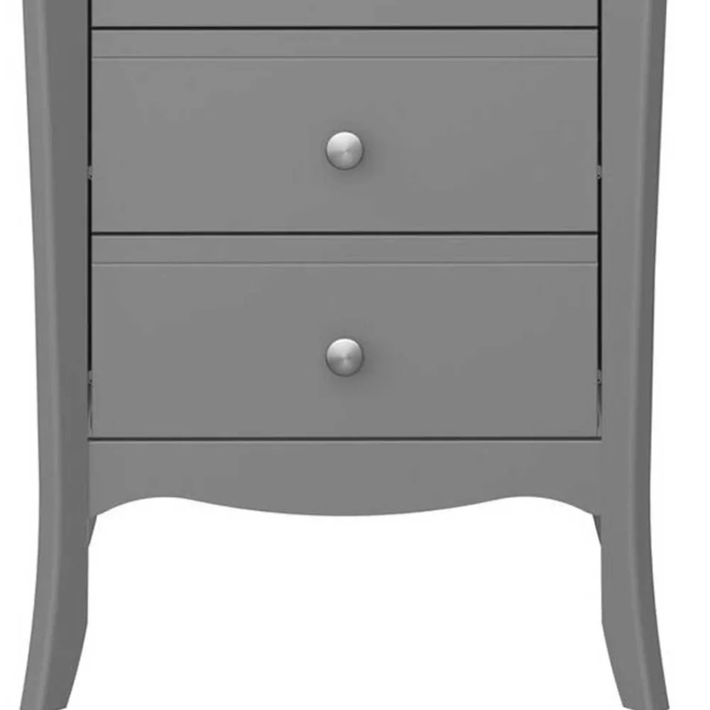 Wohnen 5 Schubladen Hochkommode in Grau lackiert - Resivia