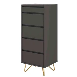 Wohnen 4 Schubladen Hochkommode mit Spiegel klappbar - Bathford