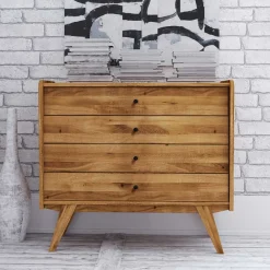 Wohnen Flurkommoden*4 Schubladen Kommode im Midcentury Design - Hardus