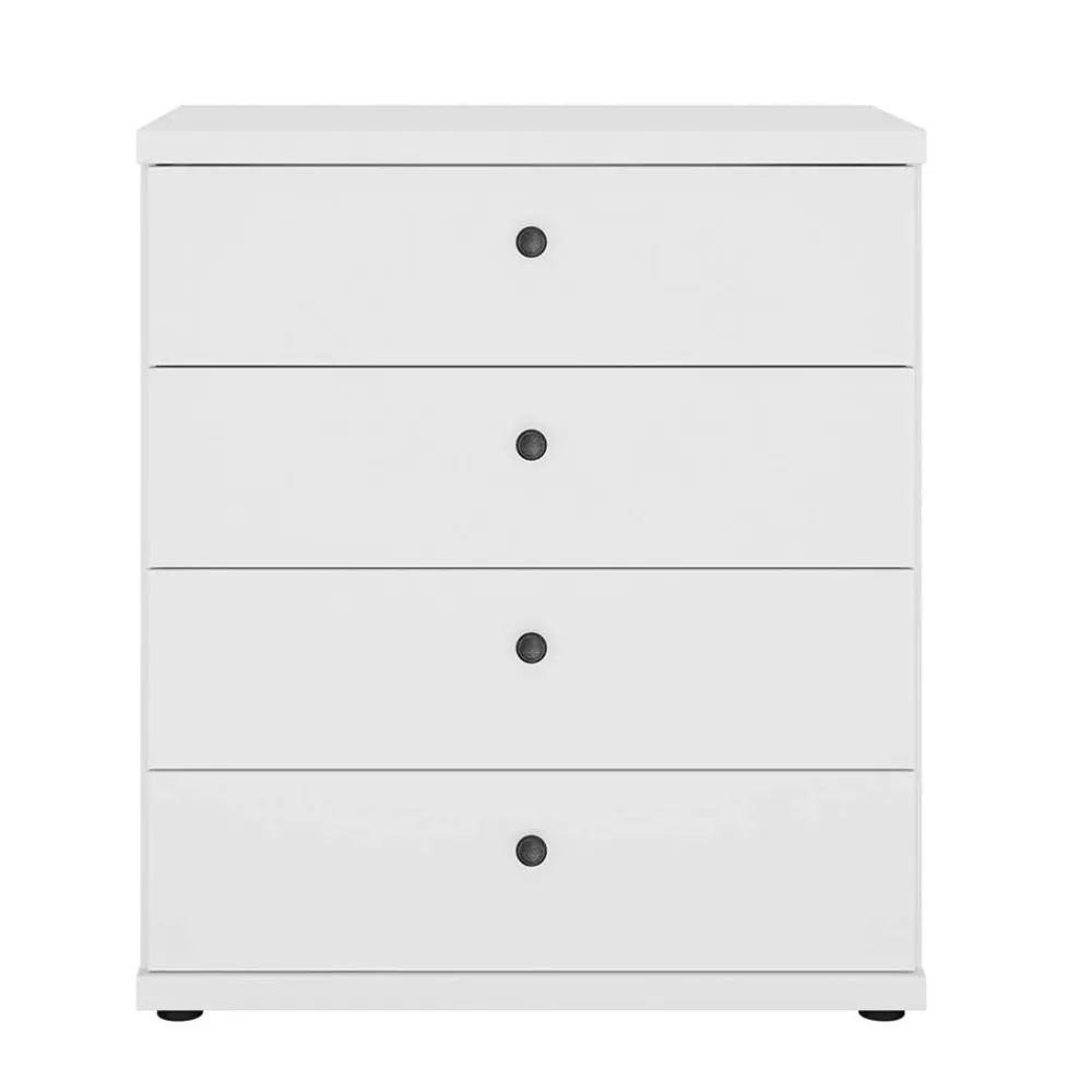 Wohnen Flurkommoden*4 Schubladen Kommode mit Metallgriffen - Flinn